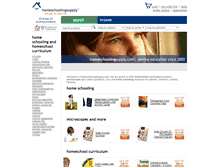 Tablet Screenshot of homeschoolingsupply.com